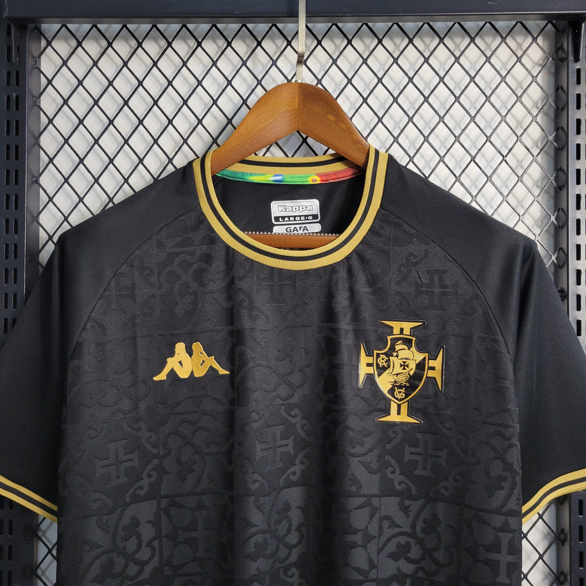 Camisa Vasco Especial 22/23 - Kappa Torcedor Masculina - Preta - JM sports