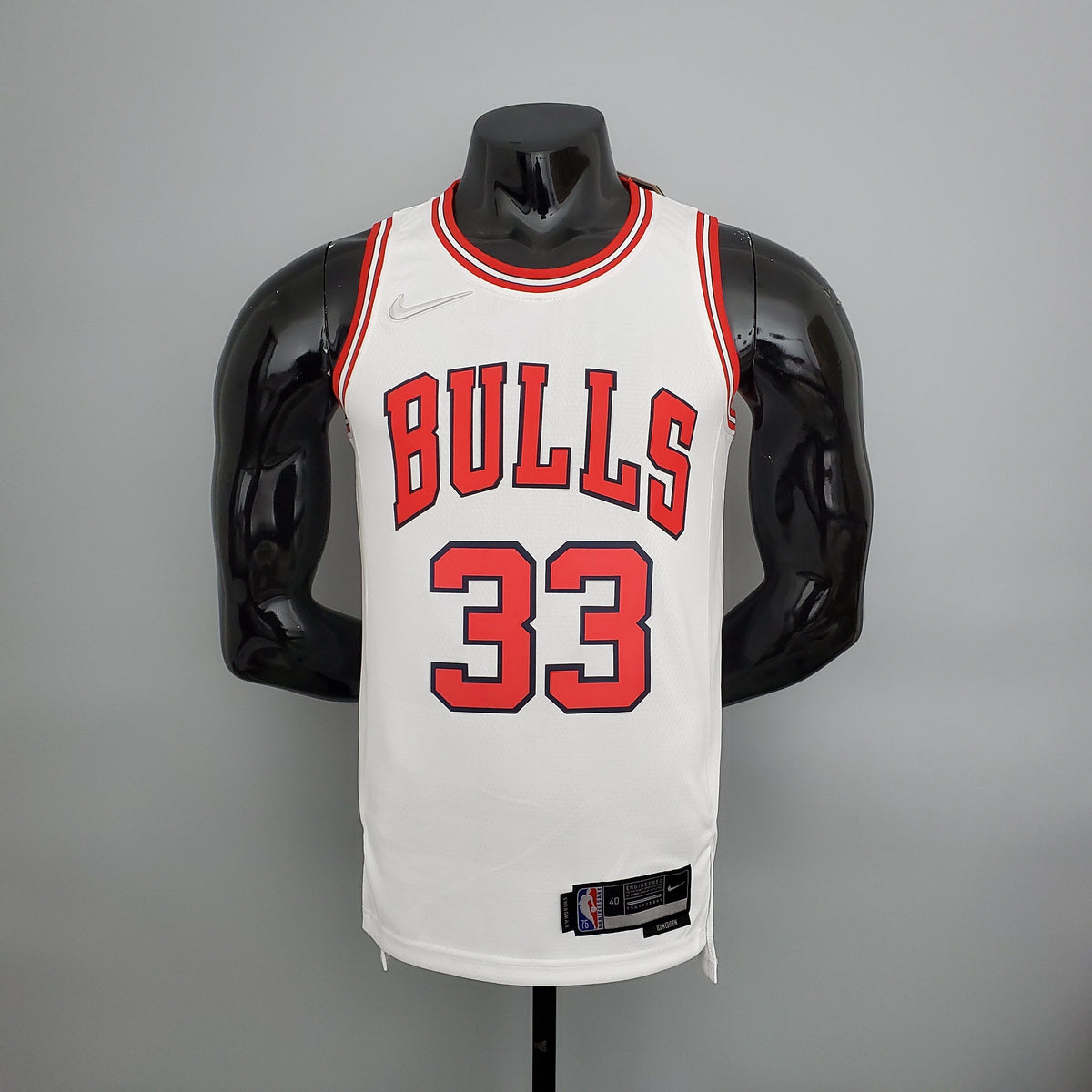 Camisa NBA Chicago Bulls #33 Pippen - 75° Aniversário White - JM sports