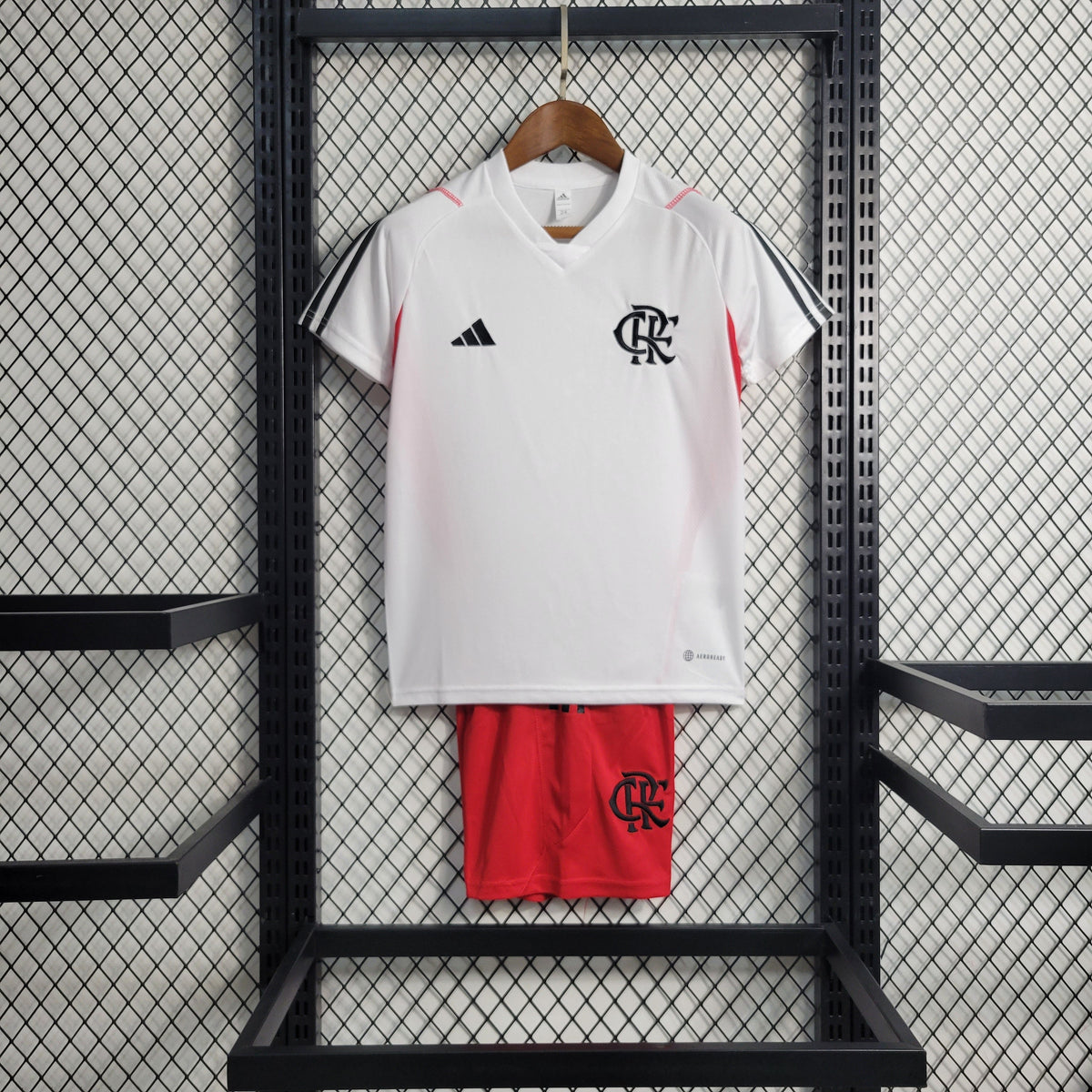 Kit Infantil Flamengo Treino 23/24 - Branco - JM sports