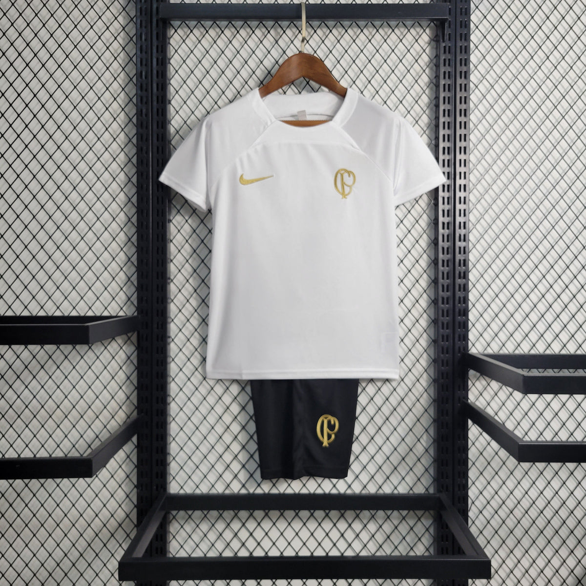 Kit Infantil Corinthians Treino 23/24 - Branco - JM sports