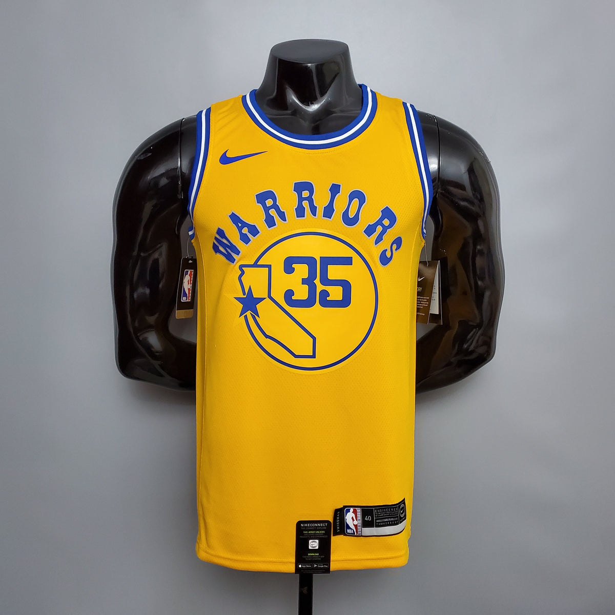 Camisa NBA Golden State Warriors #35 Durant - Retro Yellow - JM sports