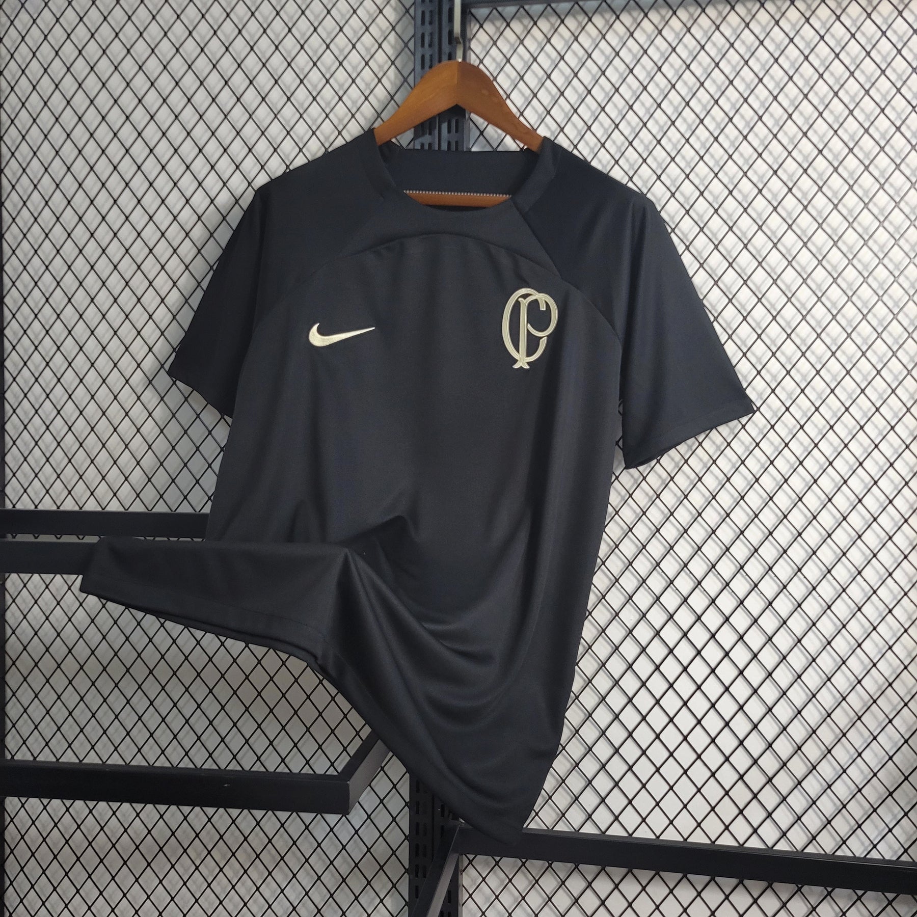 Camisa Corinthians Treino 23/24 - Nike Torcedor Masculina - Preta - JM sports