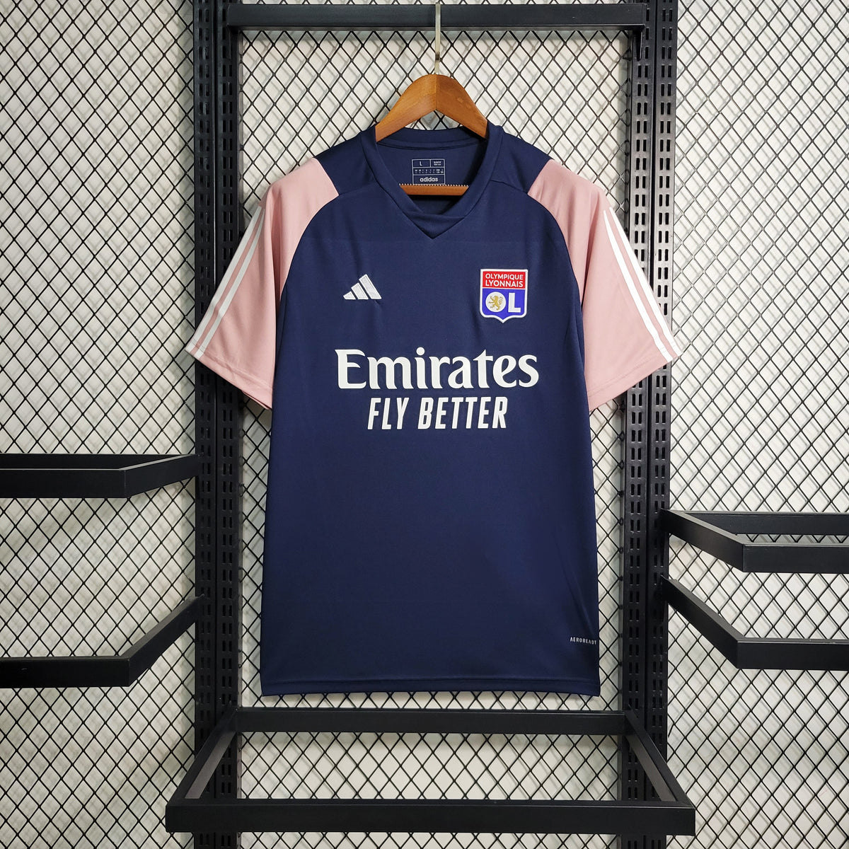 Camisa Lyon Treino 23/24 - Adidas Torcedor Masculina - Azul - JM sports
