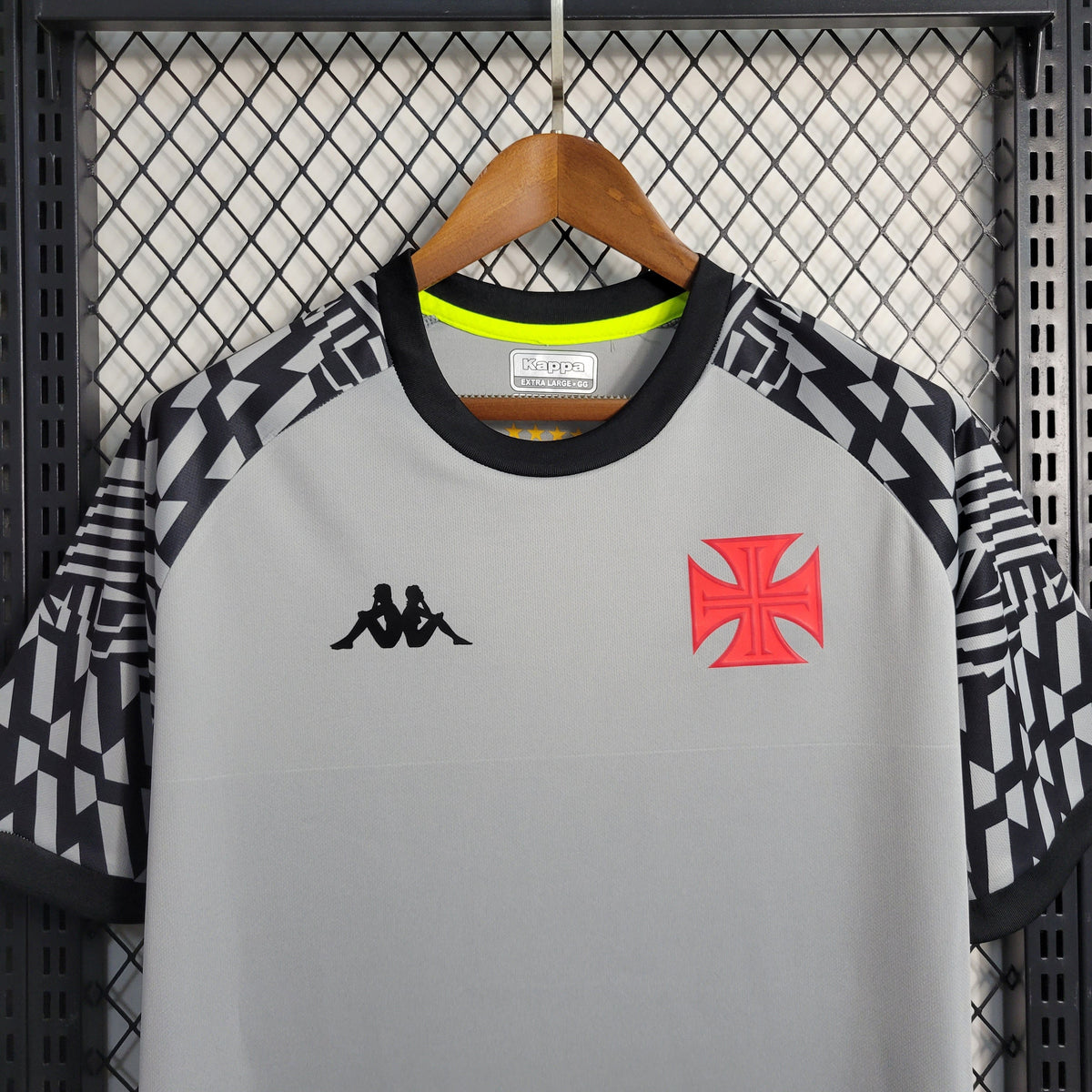 Camisa Vasco Treino 22/23 - Kappa Torcedor Masculina - Cinza - JM sports