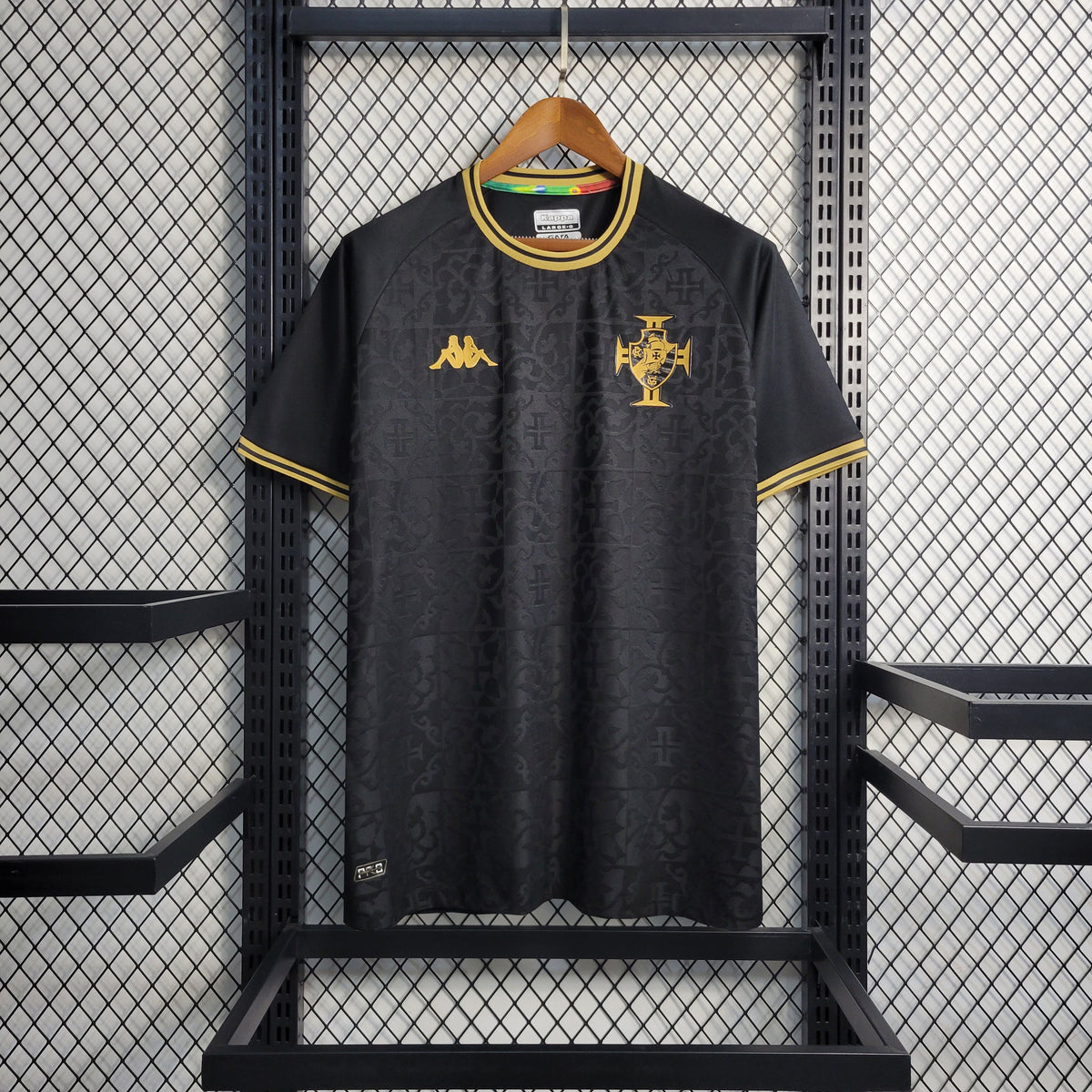 Camisa Vasco Especial 22/23 - Kappa Torcedor Masculina - Preta - JM sports