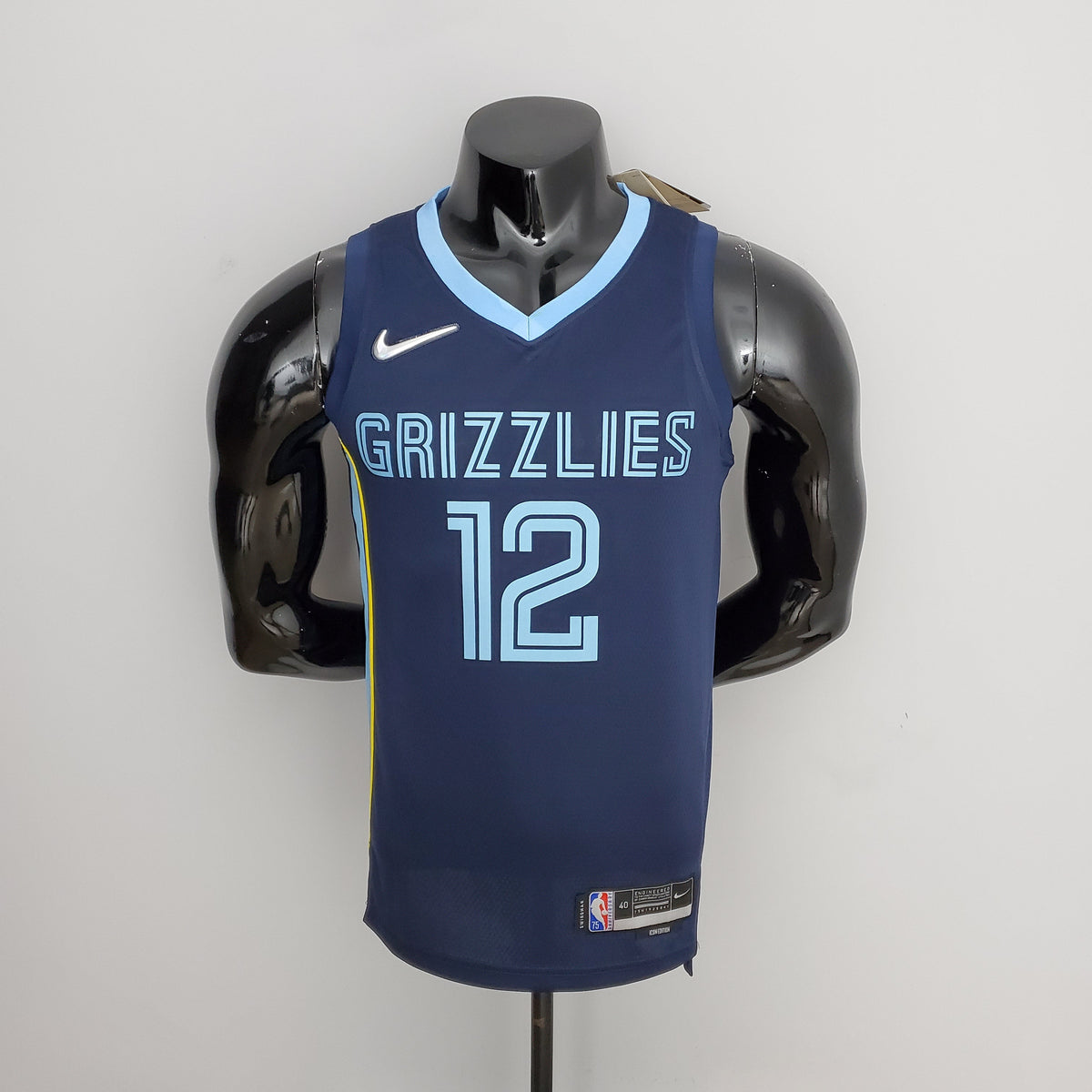 Camisa NBA Memphis Grizzlies #12 Morant - 75° Aniversário Blue - JM sports