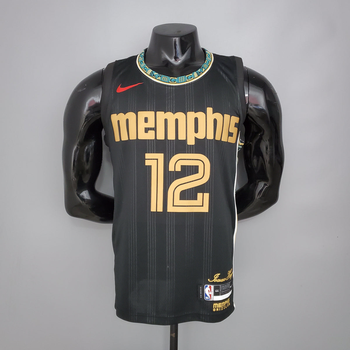 Camisa NBA Memphis Grizzlies #12 Morant - City Edition Black - JM sports