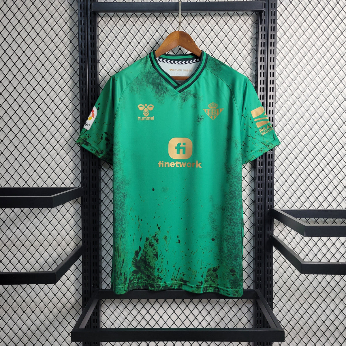 Camisa Real Betis Home 23/24 - Hummel Torcedor Masculina - Lançamento - JM sports