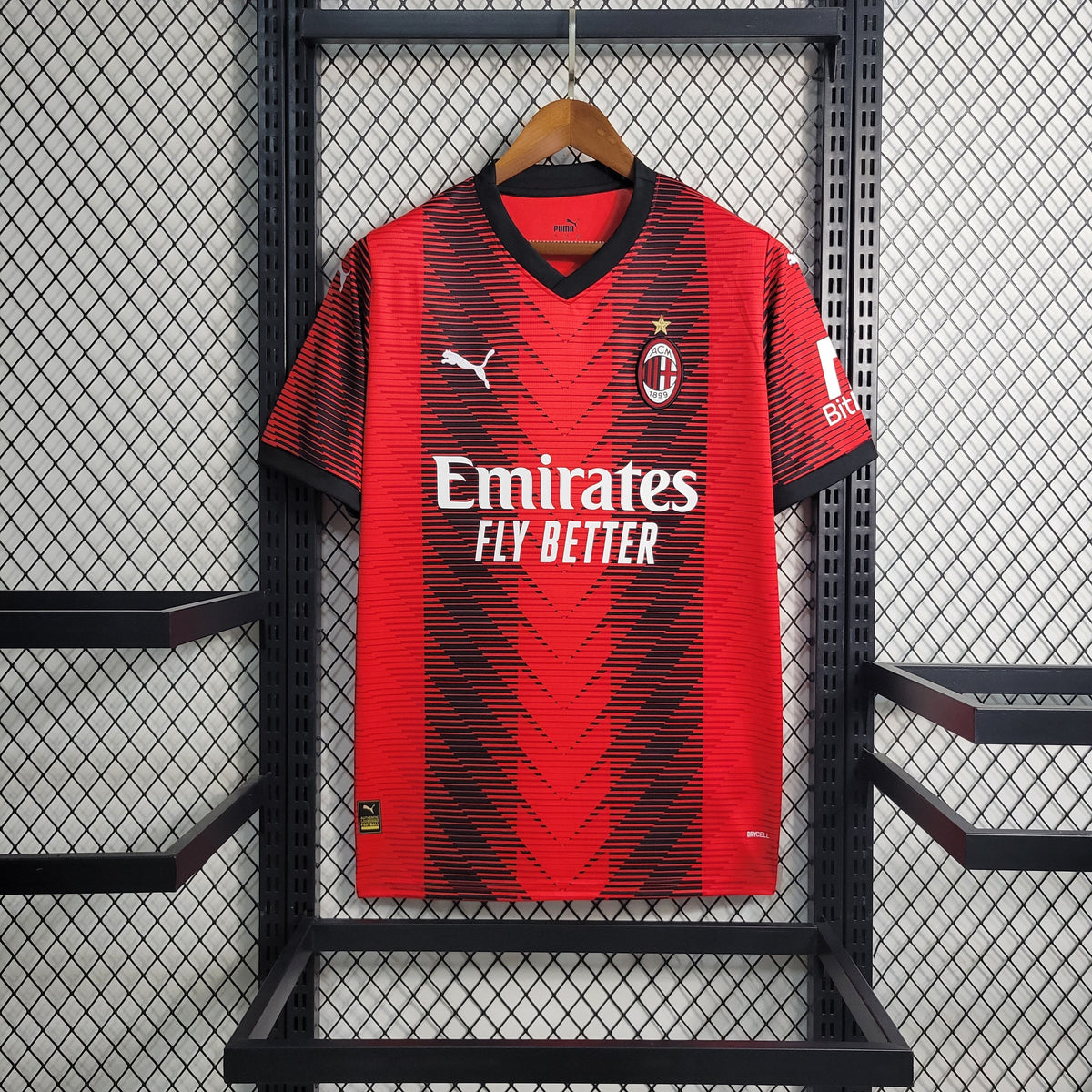 Camisa Milan Home 23/24 - Puma Torcedor Masculina - Lançamento - JM sports