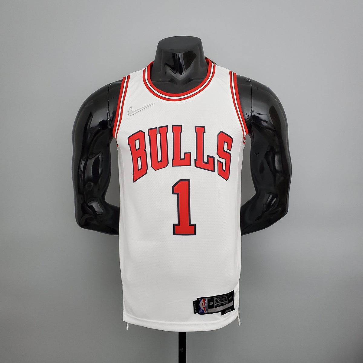 Camisa NBA Chicago Bulls #1 Rose - 75° Aniversário White - JM sports