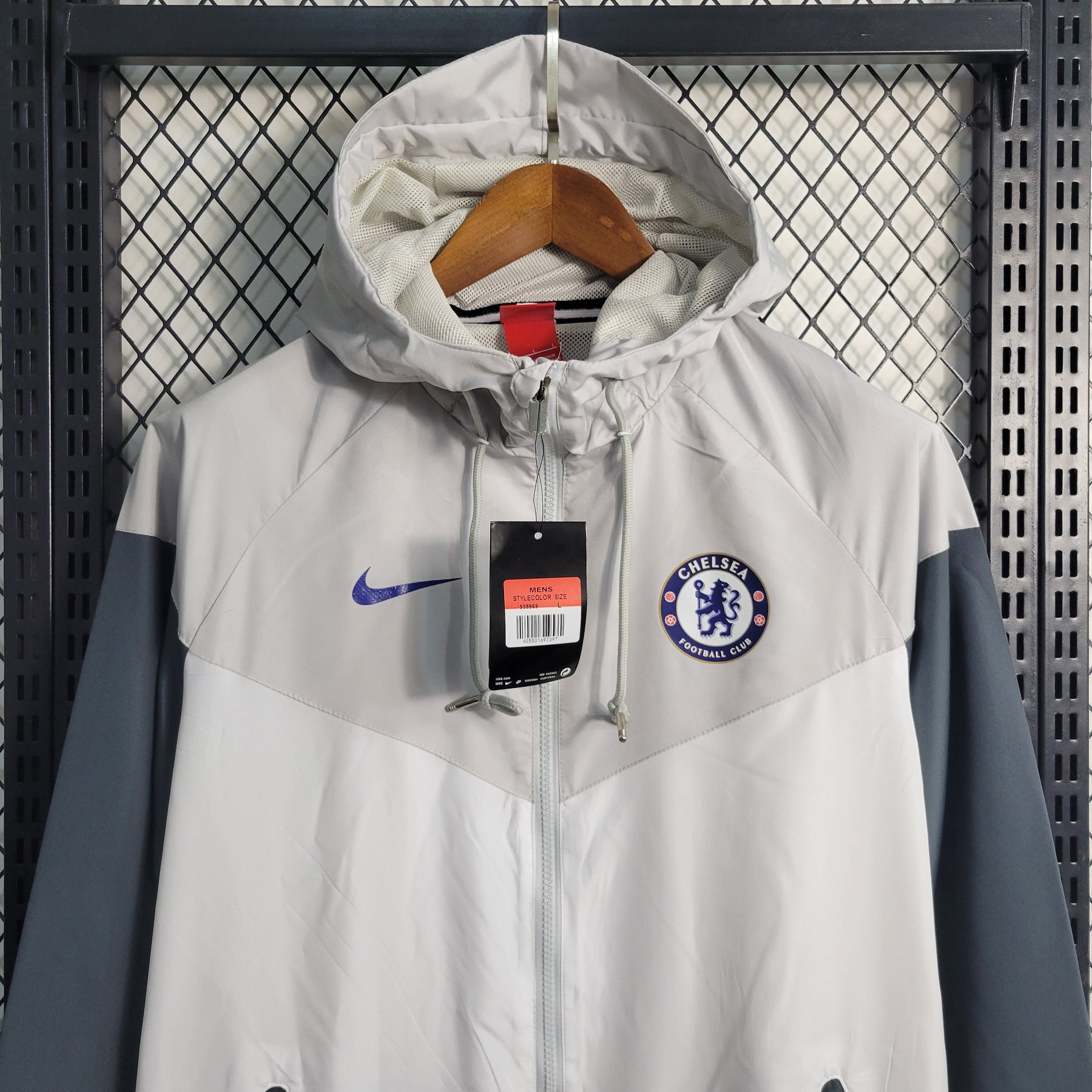 Jaqueta Corta Vento Chelsea 23/24 - Branco - JM sports