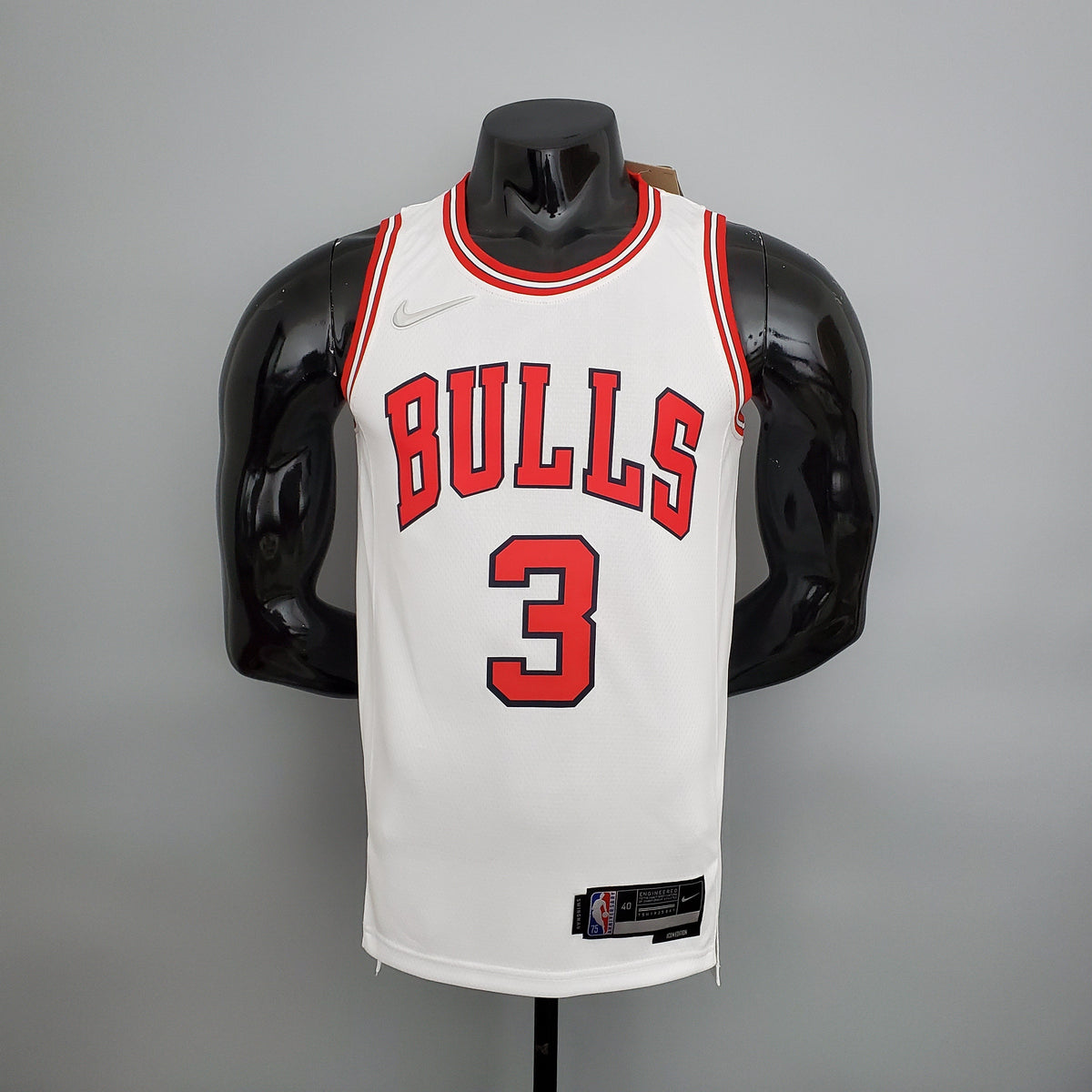 Camisa NBA Chicago Bulls #3 Wade - 75° Aniversário White - JM sports