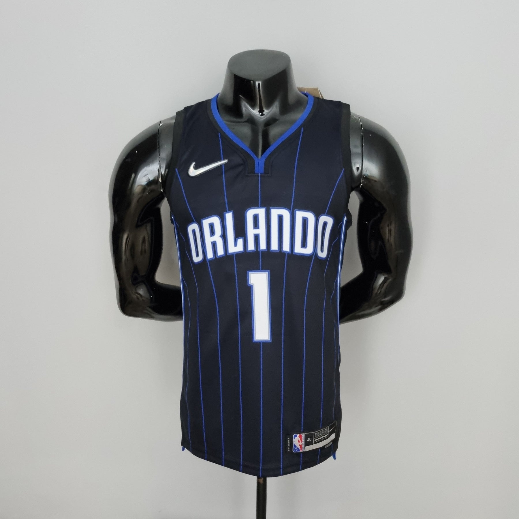 Camisa NBA Orlando Magic #1 McGrady - 75° Aniversário Black