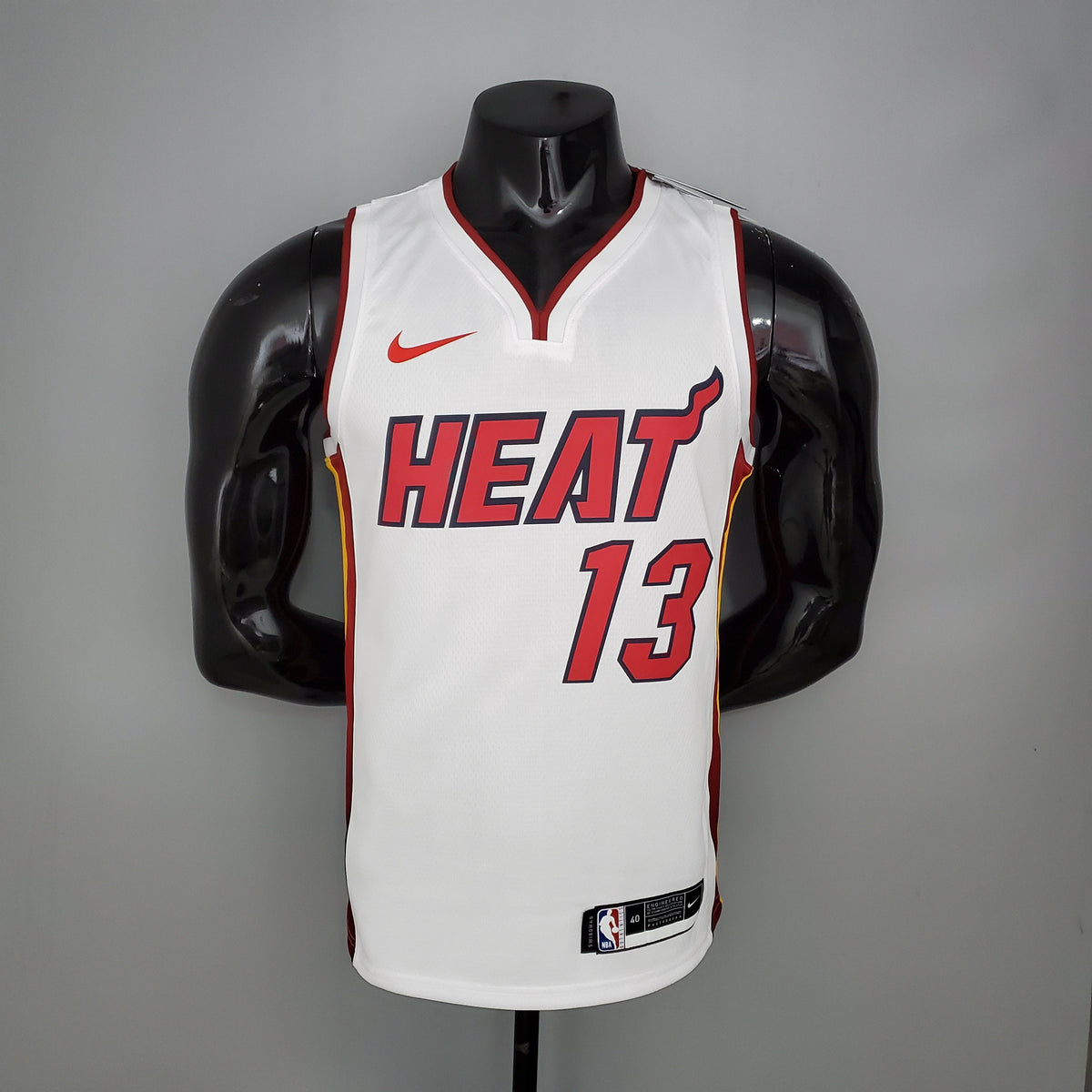 Camisa NBA Miami Heat #13 Adebayo - 75° Aniversário White - JM sports