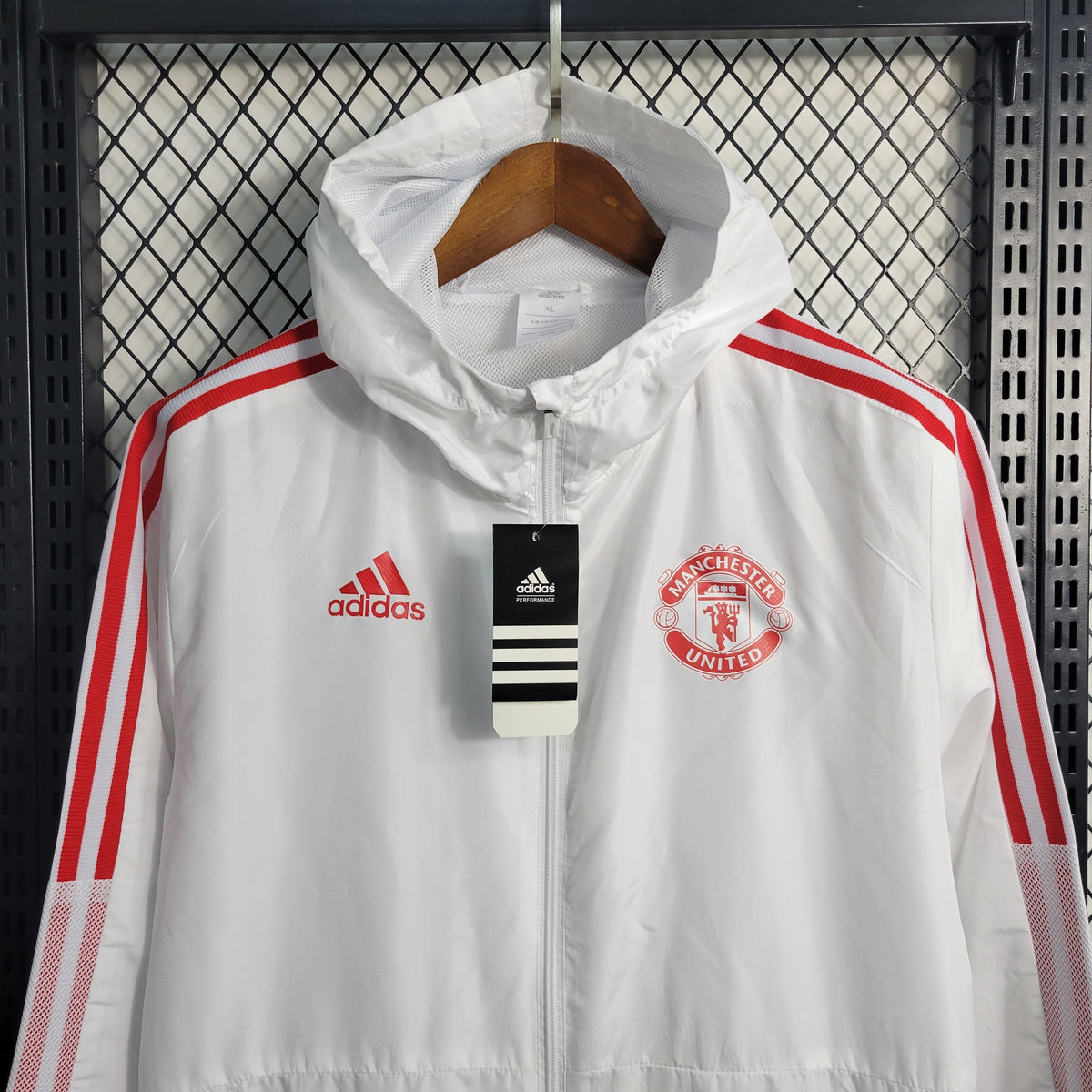 Jaqueta Corta Vento Manchester United 23/24 - Branca - JM sports