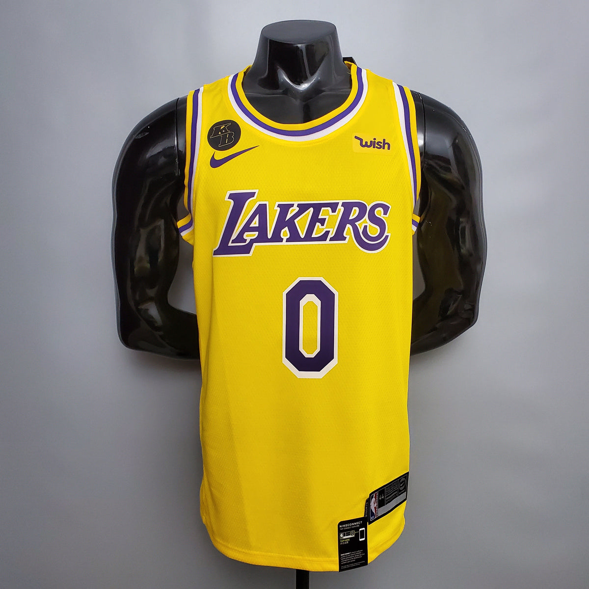 Camisa NBA Lakers #0 Kuzma Commemorative Yellow - 23/24 - JM sports
