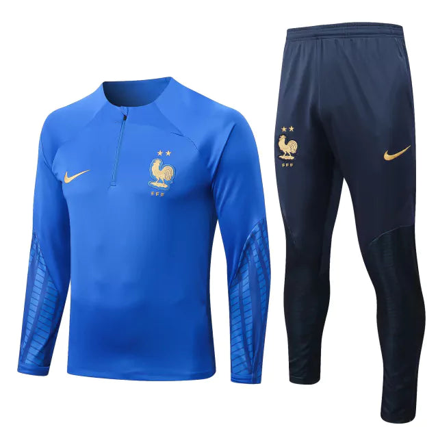 Conjunto de Treino França 2023 Azul - JM sports