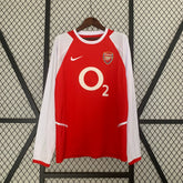 CAMISA RETRÔ ARSENAL HOME MANGA LONGA 02/04