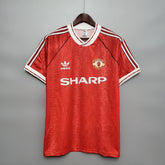 CAMISA RETRÔ MANCHESTER UNITED HOME 90/92
