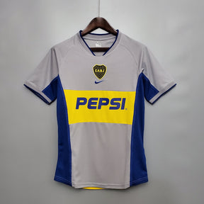 CAMISA BOCA JUNIORS RETRÔ AWAY 01/02
