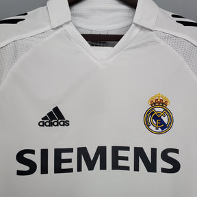 CAMISA REAL MADRID MANGA LONGA RETRÔ HOME 05/06