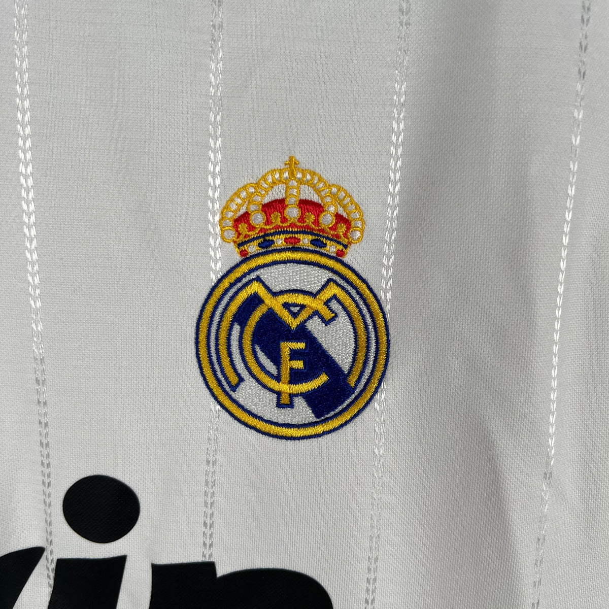 CAMISA REAL MADRID MANGA LONGA RETRÔ HOME 12/13