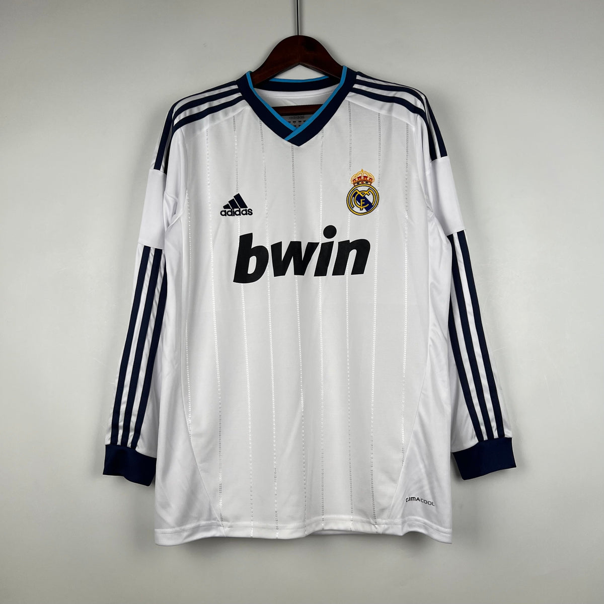 CAMISA REAL MADRID MANGA LONGA RETRÔ HOME 12/13