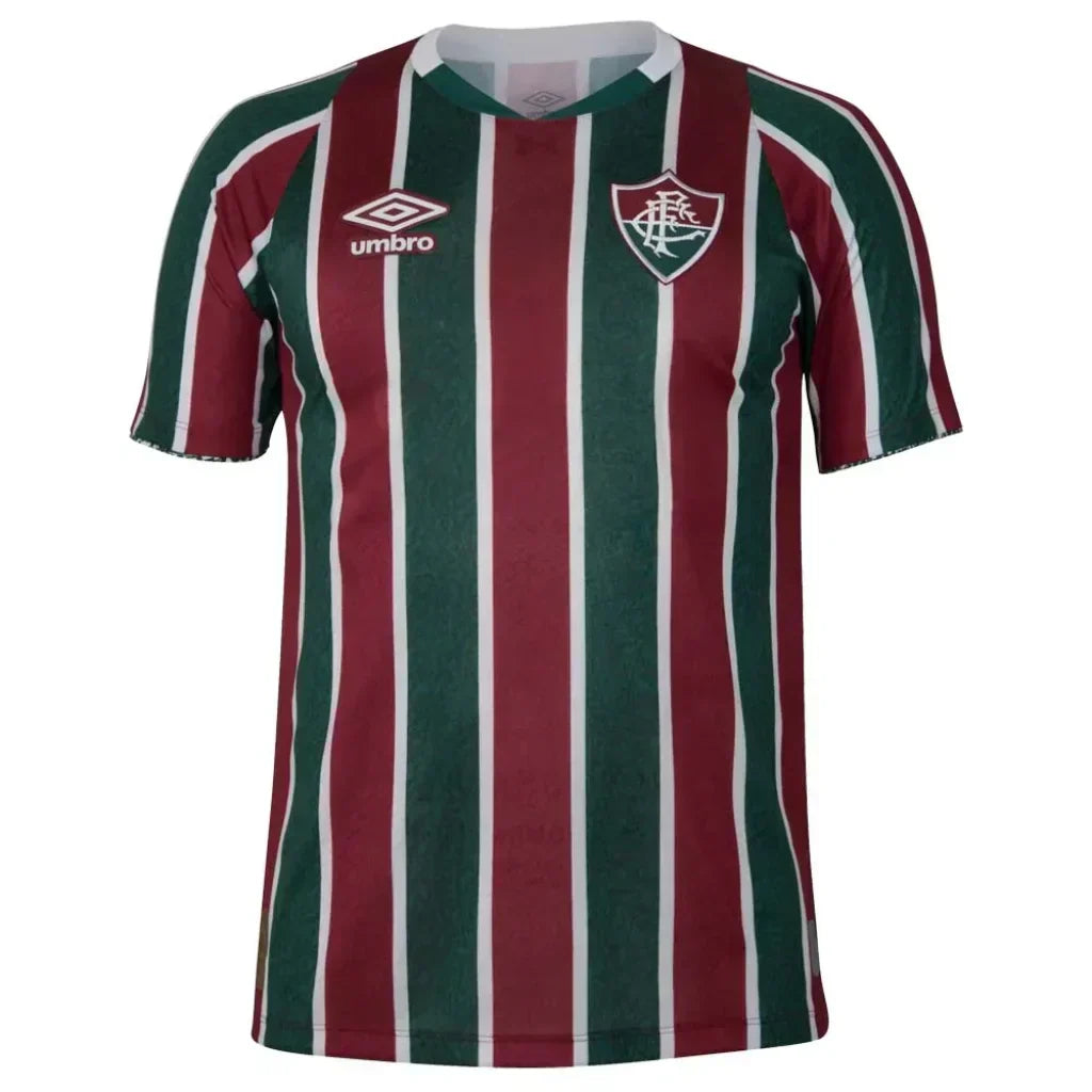 Camisa Masculina Fluminense I 2023/24 - Torcedor + Patchs Campeão Libertadores
