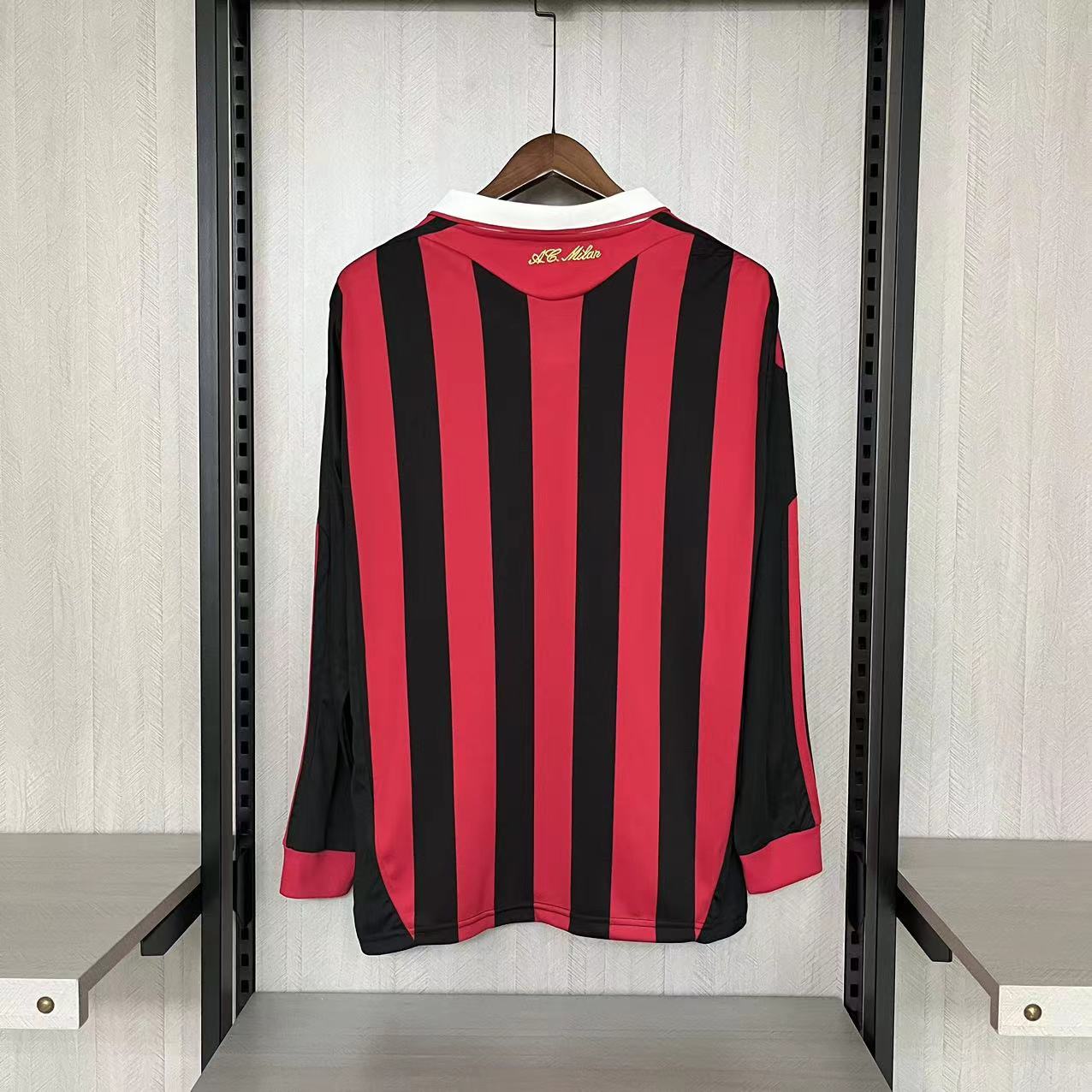 CAMISA RETRÔ MILAN HOME MANGA LONGA 09/10