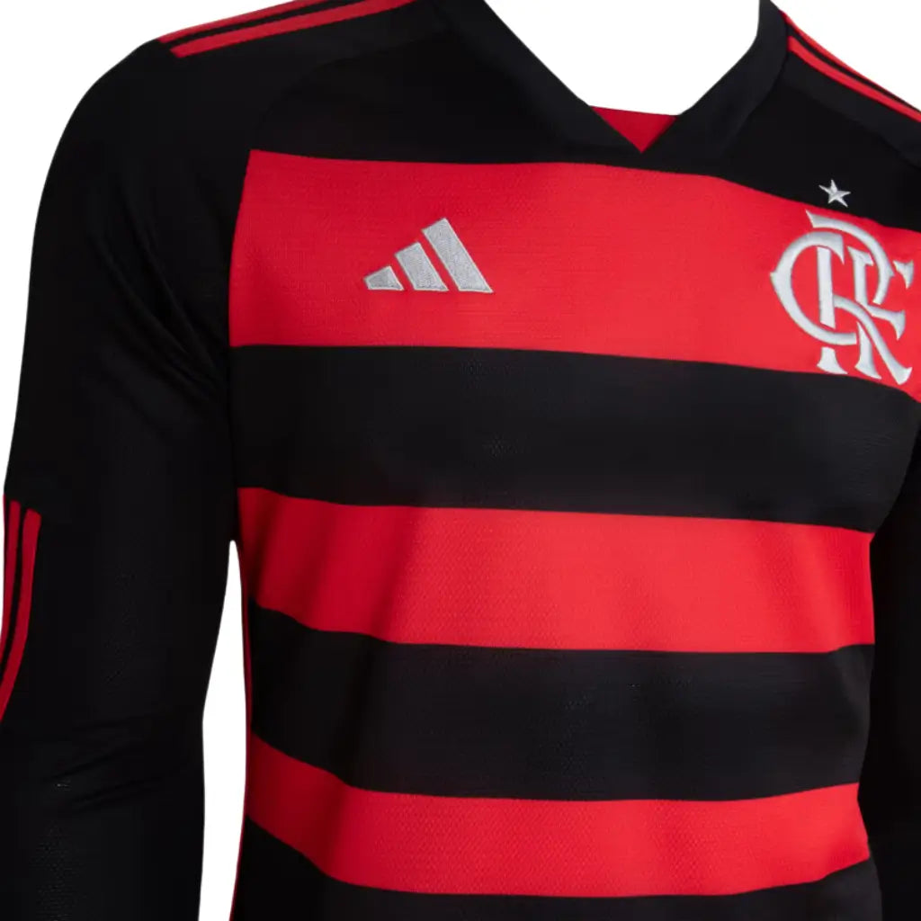 Camisa Masculina Flamengo Manga Longa I 2024/25 - Torcedor