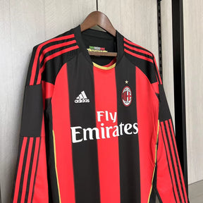 CAMISA RETRÔ MILAN HOME MANGA LONGA 10/11