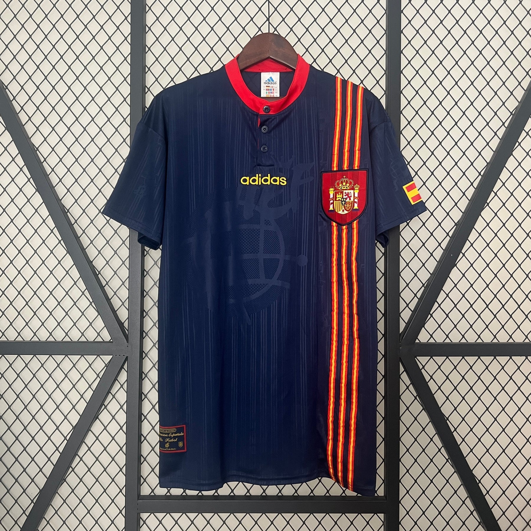 CAMISA RETRÔ ESPANHA AWAY 1996