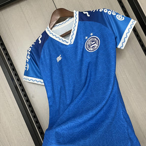 Camisa Bahia IV 24/25 - Azul Feminina Baby Look