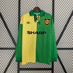 CAMISA RETRÔ MANCHESTER UNITED THIRD MANGA LONGA 92/94