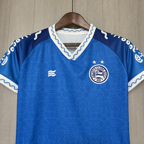 Camisa Bahia IV 24/25 - Azul Feminina Baby Look