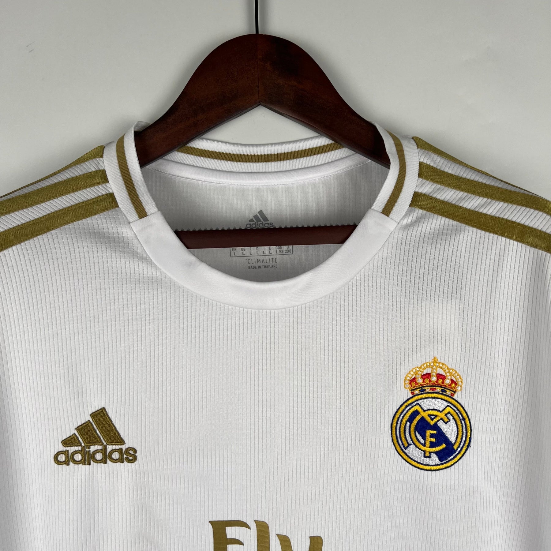 CAMISA REAL MADRID MANGA LONGA RETRÔ HOME 18/19