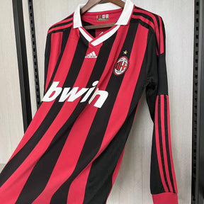 CAMISA RETRÔ MILAN HOME MANGA LONGA 09/10