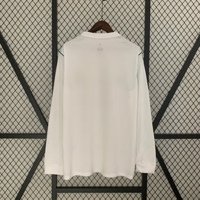 CAMISA REAL MADRID MANGA LONGA RETRÔ HOME 17/18