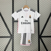 KIT INFANTIL RETRÔ REAL MADRID HOME 14/15