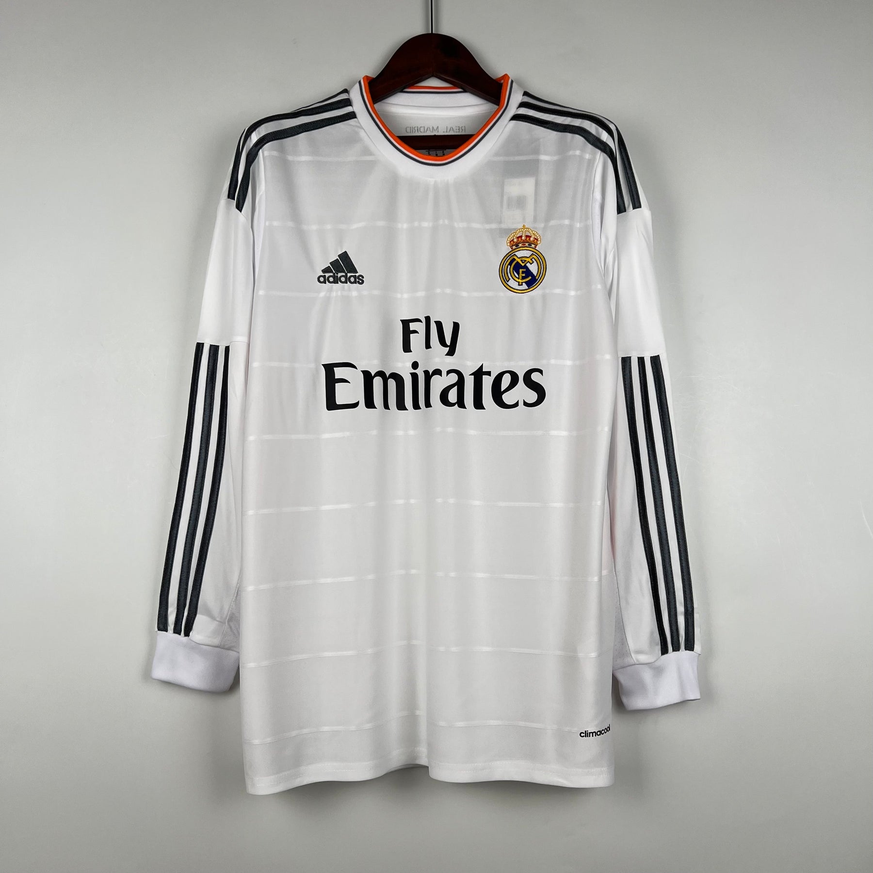 CAMISA REAL MADRID MANGA LONGA RETRÔ HOME 13/14