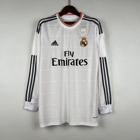 CAMISA REAL MADRID MANGA LONGA RETRÔ HOME 13/14