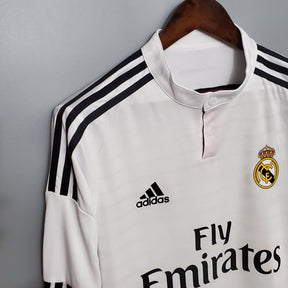 CAMISA REAL MADRID MANGA LONGA RETRÔ HOME 14/15