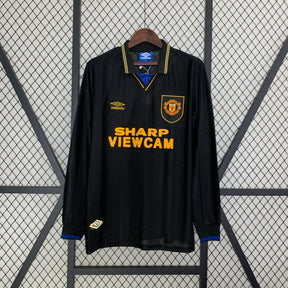 CAMISA RETRÔ MANCHESTER UNITED AWAY MANGA LONGA 93/95