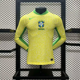 Camisa Brasil I Copa América 2024 Manga Longa Masculino - Versão Jogador