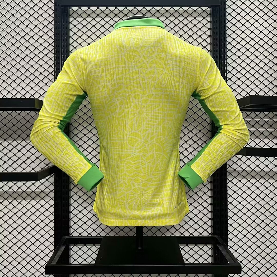 Camisa Brasil I Copa América 2024 Manga Longa Masculino - Versão Jogador