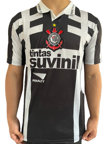 Camisa Retrô Timao Terceira 1996 TADLAPIDUS PRETA