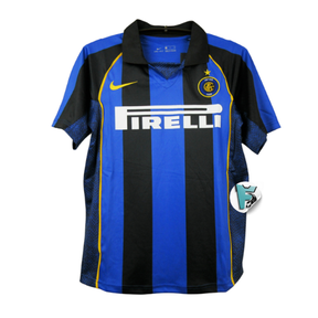 Camisa Retrô Inter de Milão 2001/02 Titular Azul/Preta