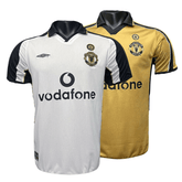 Camisa Retrô Manchester United 2001/02 100th (DUPLA FACE)