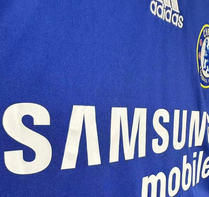 CAMISA RETRÔ MANGA LONGA CHELSEA HOME 06/07