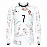 (PRÉ-VENDA) LANÇAMENTO Camisa Portugal II 2025/26 Ronaldo 7 Manga Longa